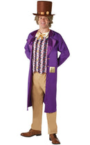 Willy Wonka Adult Costume with Top Hat 1