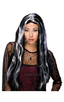 Witch Wig Bk Grey Streak 1