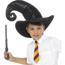 Wizard Kit Black Hat Yellow and Gold Tie 34cm Wand Kids Instant Costume 1