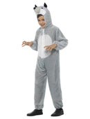 Wolf Costume Kids Jumpsuit Grey White 4