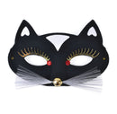 Womens Black Cat Domino Eye Mask Masks Female Halloween Costume 1