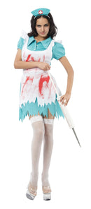Womens Blood Splatter Nurse Adult Costume Female Halloween 1