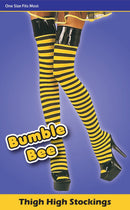 Womens Bumble Bee Stockings Costume Accessories Female Halloween 1