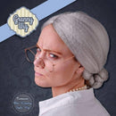 Womens Charlies Aunt Granny Wig Grey Wigs Female Halloween Costume 2