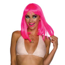 Womens Chic Doll Neon Pink Wigs Female Halloween Costume 2