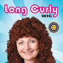 Womens Curly Wig Long Ginger Budget Wigs Female Halloween Costume 2