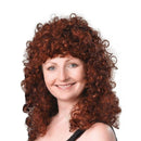 Womens Curly Wig Long Ginger Budget Wigs Female Halloween Costume 1