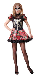Womens Day Of The Dead Doll Adult Costume Female Halloween 1