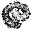 Womens Feather Boa 80g Black White Costume Accessories Female Halloween 1