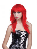 Womens Fringe Layered Wig Red Wigs Female Halloween Costume 1