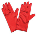 Womens Gloves Satin 9" Red Costume Accessories Female 1