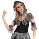 Womens Gothic Bride Adult Costume Female Uk Size 10 14 Halloween 1