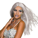 Womens Long 18" Wig Grey Wigs Female Halloween Costume 1