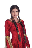 Womens Medieval Maiden Wigs Female Halloween Costume 1