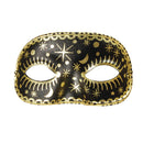 Womens Moon Star Domino Black Eye Masks Female Halloween Costume 1