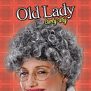 Womens Old Lady Curly Wigs Female Halloween Costume 2