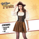 Womens Pirate Gold Rose Adult Costume Female Uk Size 10 14 Halloween 2