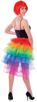 Womens Rainbow Bustle Skirt Costume Accessories Female Halloween 1