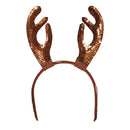 Womens Reindeer Horns Sequin Costume Accessories Female Halloween 1