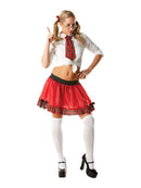 Womens Schoolgirl Tutu Set Red Skirt 2