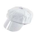 Womens Shiny White PVC Hat Hats Female Halloween Costume 1