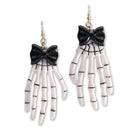 Womens Skeleton Hand Ear Rings Costume Accesories Female Halloween 1