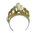 Womens Tiara Sequin Gold Large Costume Accessories Female Halloween 1