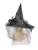 Womens Witch Hat Fancy Black Hats Female Halloween Costume 1