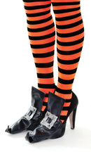 Womens Witch Shoe Covers & Silver Buckles Costume Accessories Female Halloween 1