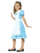 Wonderland Princess Costume Kids Alice Dress Blue Black Headband 3
