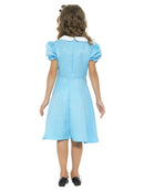 Wonderland Princess Costume Kids Alice Dress Blue Black Headband 4