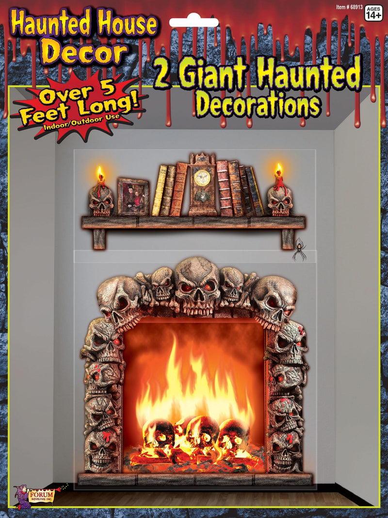 Haunted House Giant Wall Decoration Halloween Items Unisex_1 X68913