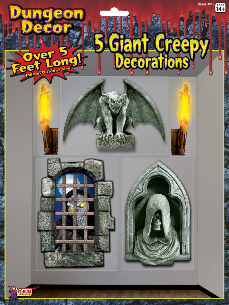 Creepy Giant Wall Decoration Halloween Items Unisex_1 X68915