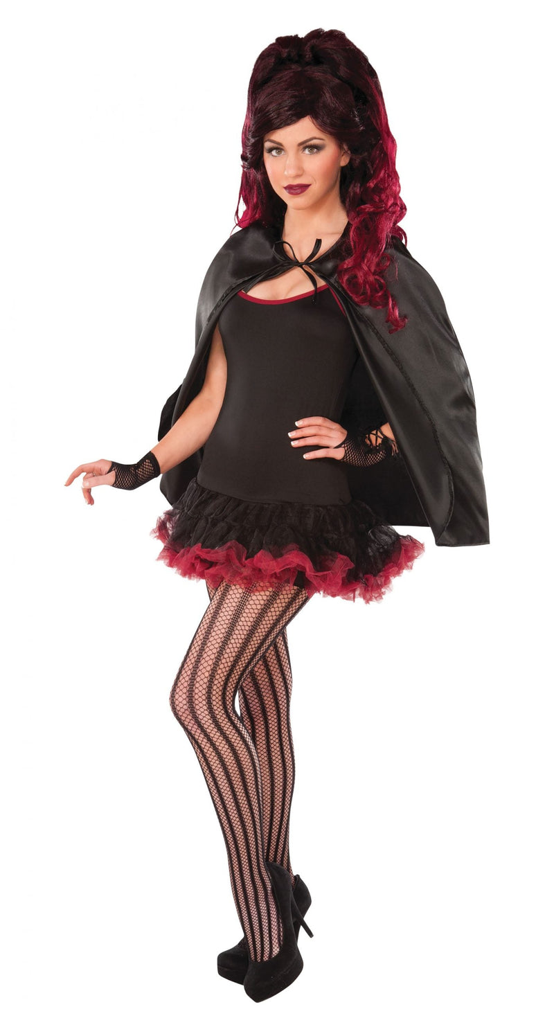 Fantasy Cape Black Costume Accessories Female_1 X73818