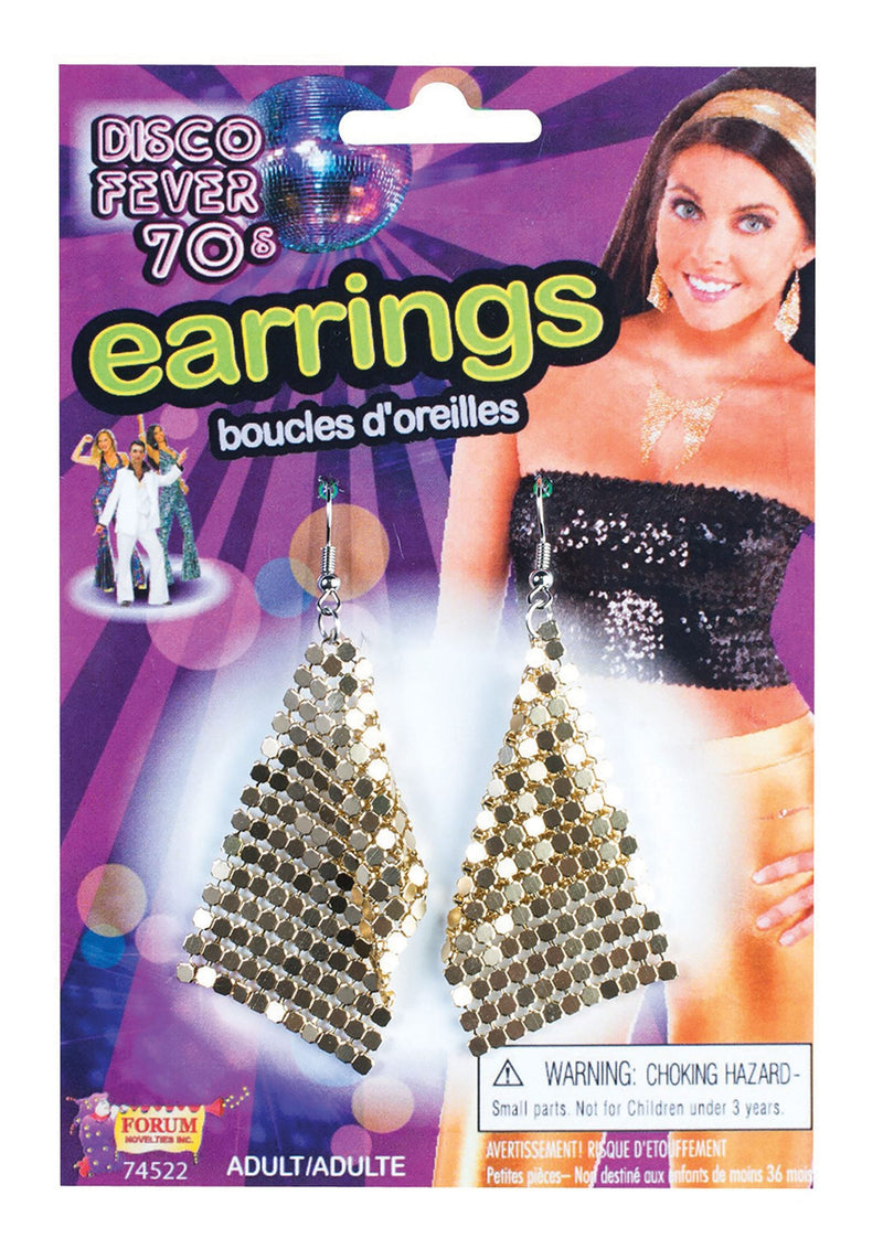 Diamond Earrings Gold Costume Accessories Female_1 X74522