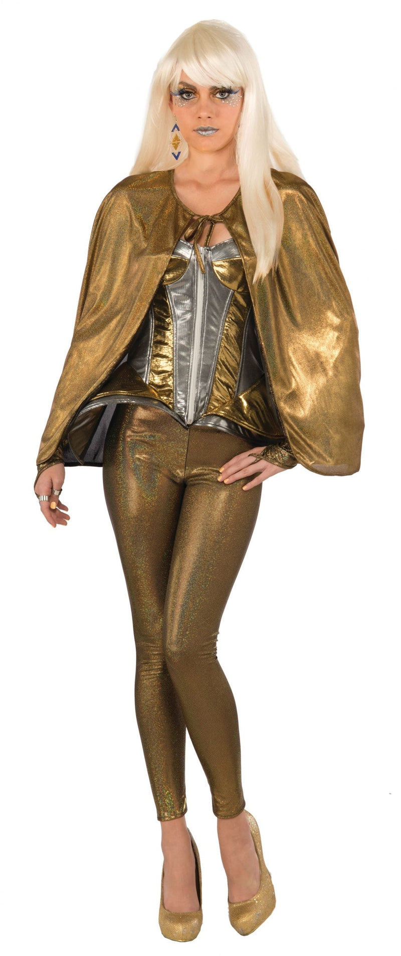 Fantasy Cape Gold Costume Accessories Female_1 X75218