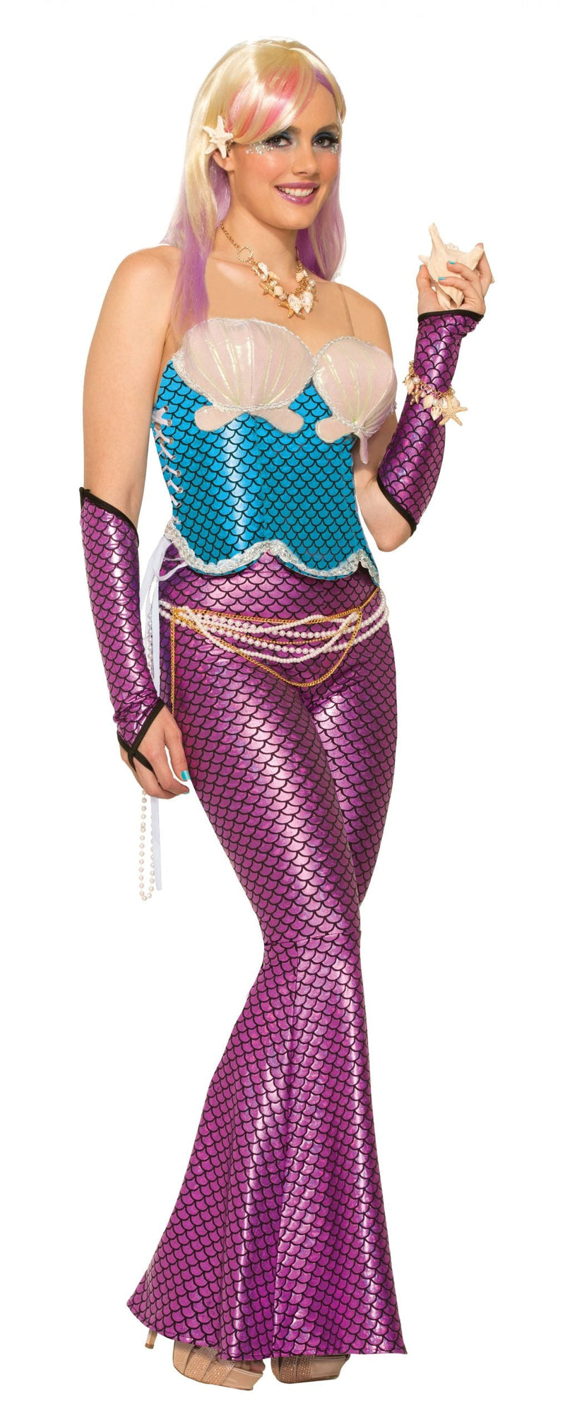 Mermaid Corset Blue Adult Costume Female_1 X75232