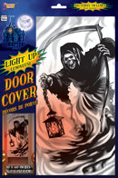 Light Up Door Cover Reaper Halloween Items Unisex_1 X75436