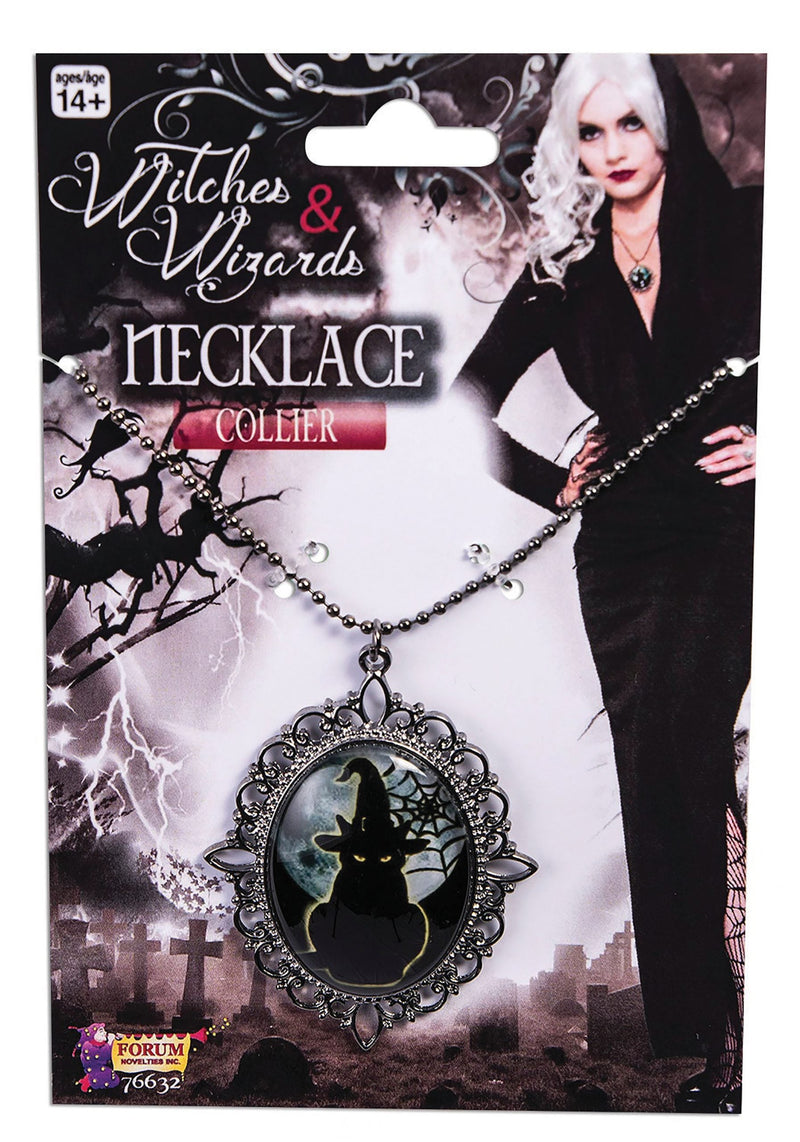 Witches Cameo Necklace Costume Accessories_1 X76632