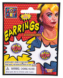 Pop Art " Pow" Earrings Costume Accessories_1 X76702