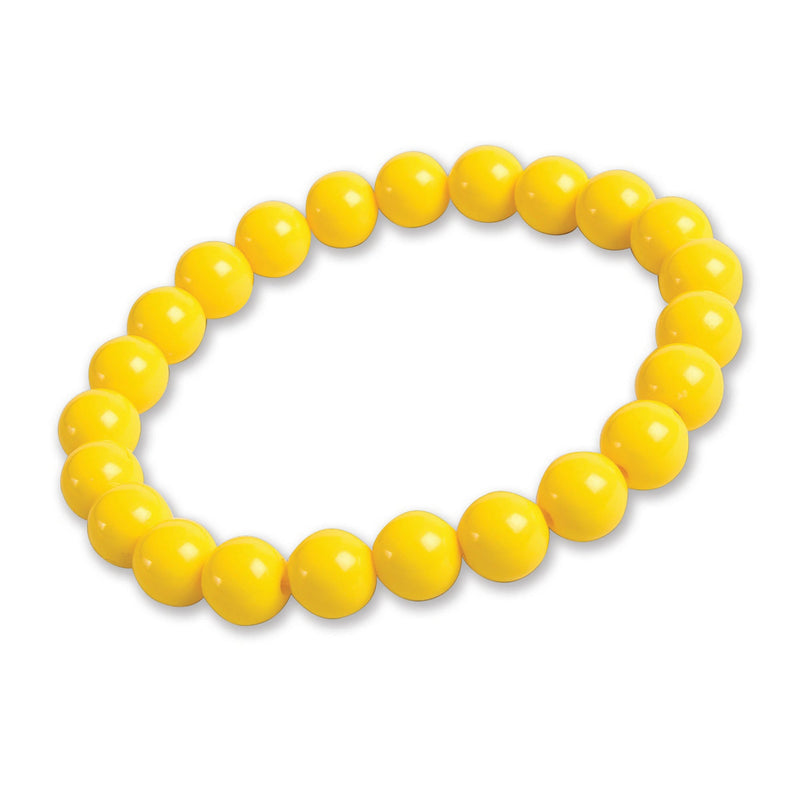 Pop Art Pearl Bracelet Yellow Costume Accessories Female_1 X76706