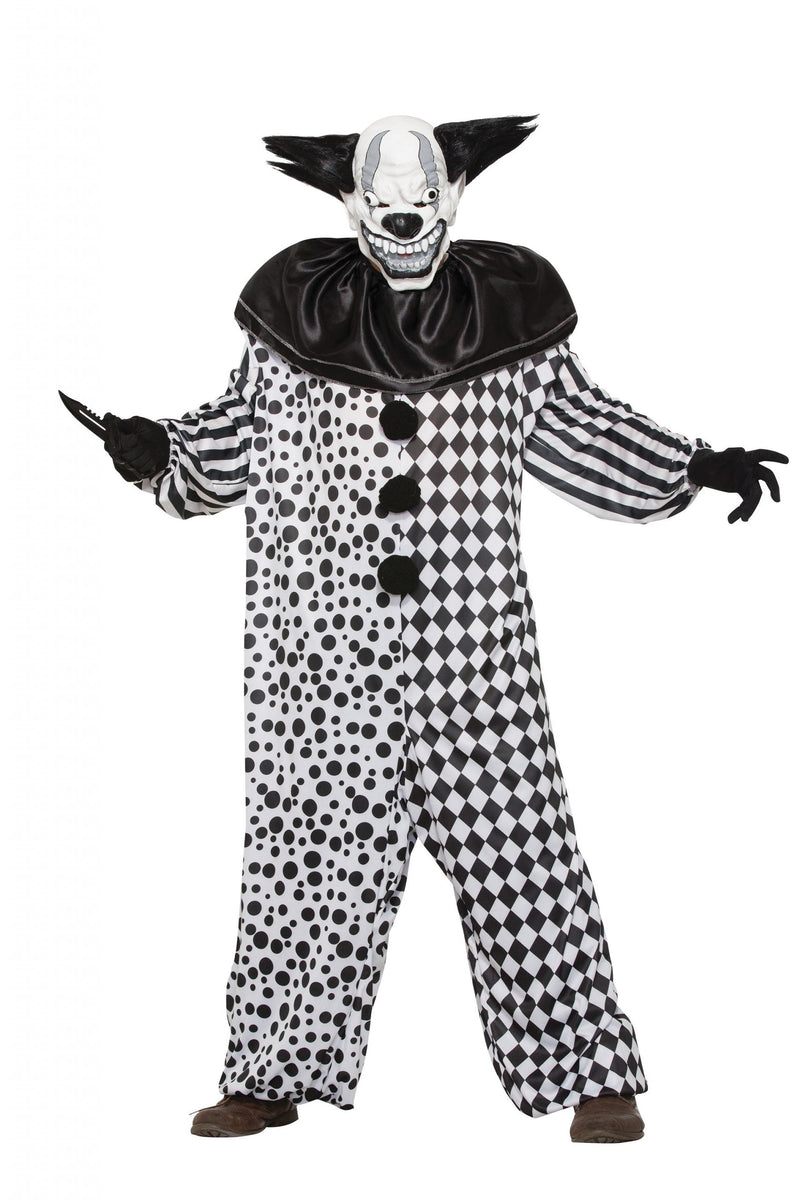 Evil Al The Clown Mask + Jumpsuit Adult Costume Male_1 X76950