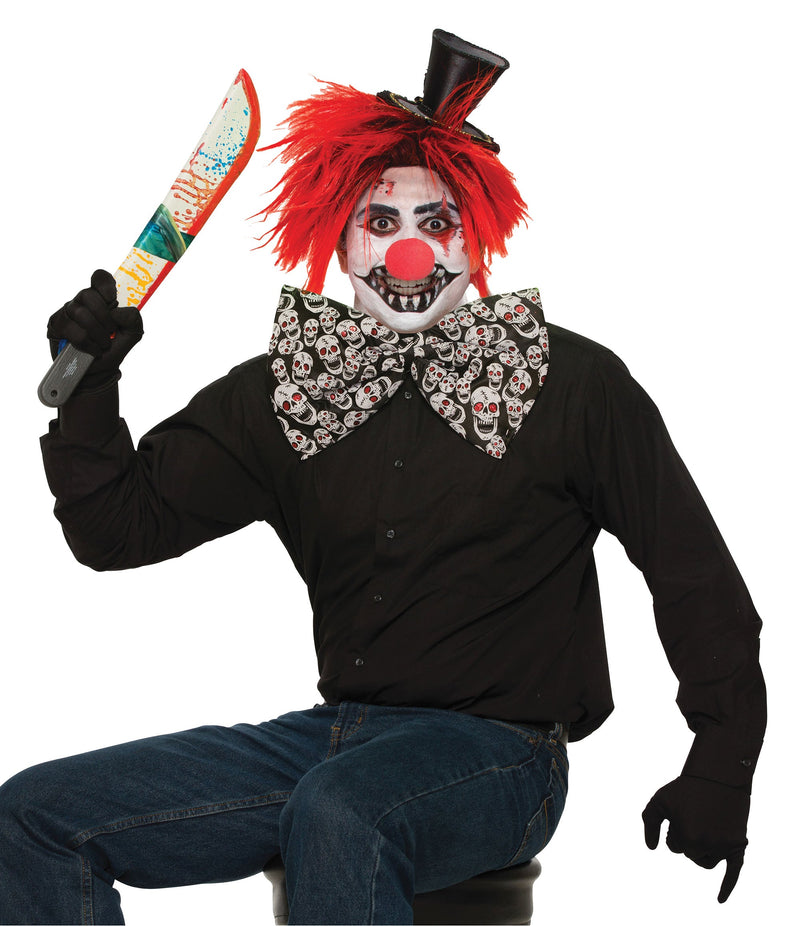 Evil Clown Jumbo Bow Tie Costume Accessories Male_1 X76973