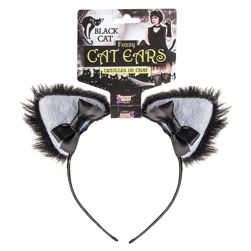 Black Cat Furry Ears Miscellaneous Disguises Female_1 X78354