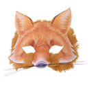 Fox Face Mask Realistic Fur Plastic Masks Cardboard_1 X78699