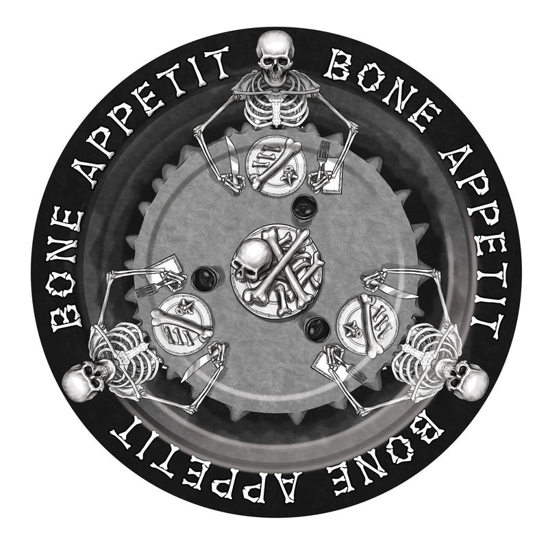 Bone Appetit Large Plate 8pc Party Goods_1 X78943