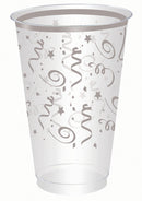 Silver Plastic Tumblers 10 Pack_1 X81623