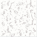 Silver Confetti Napkins Lge. 16 Pack_1 X81984