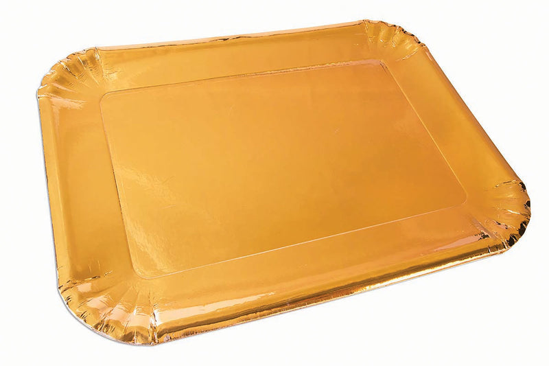 Gold Platters Paper 6 Pack 25 X16cm_1 X82939