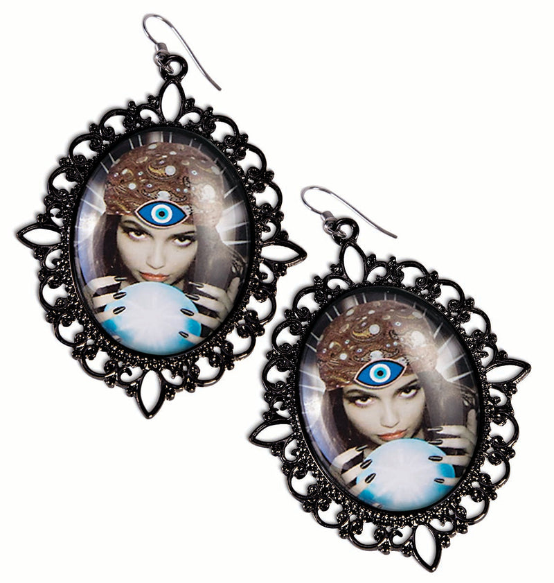 Fortune Teller Cameo Earrings_2 